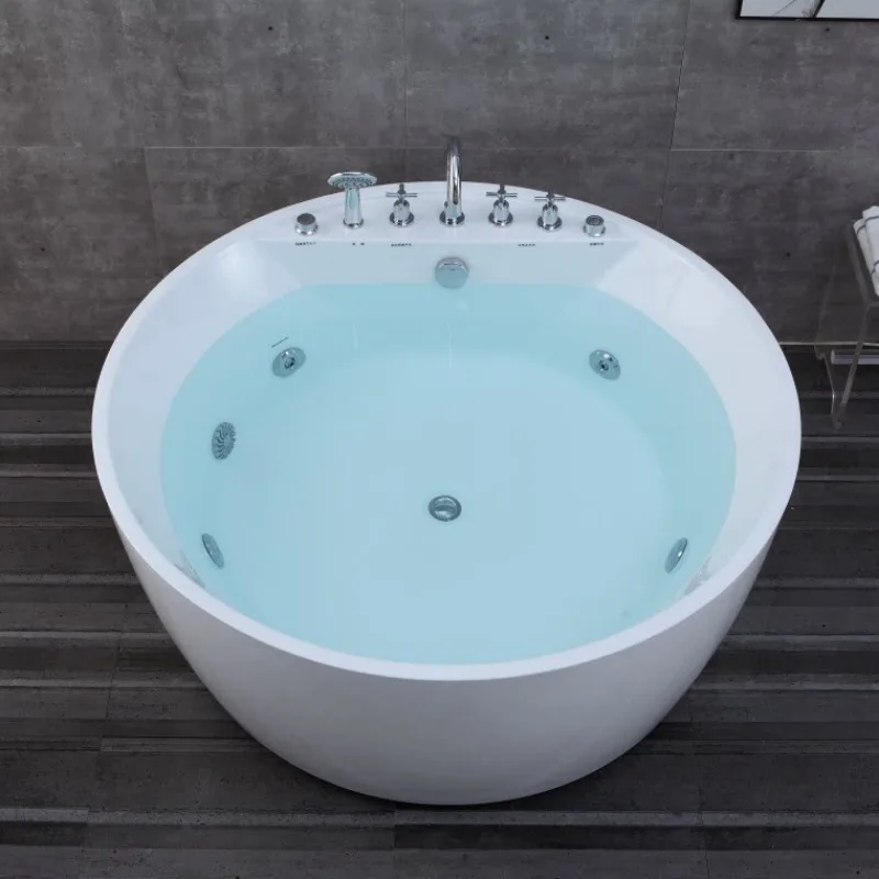European and American round freestanding modern surfing jacuzzi