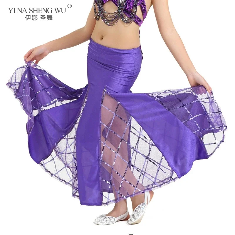 Kids Belly Dance Costume Girls Bellydance Skirt Oriental Dancing Costumes Fish Tail Skirts Belly Dancing Clothes Accessories