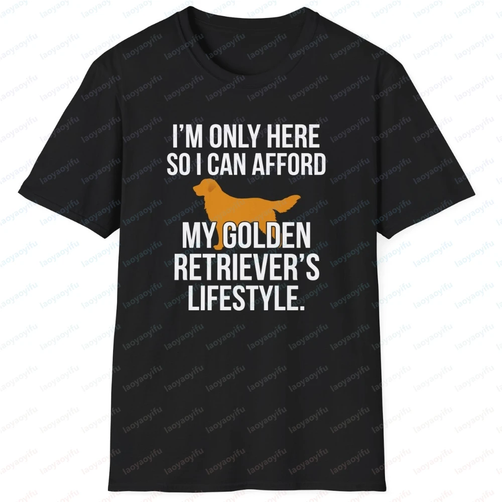 Golden Retriever Lover T-shirt Funny Golden Retriever Dog Owner Gift Men & Women Harajuku Men Clothing Graphic T Shirts Tops Tee