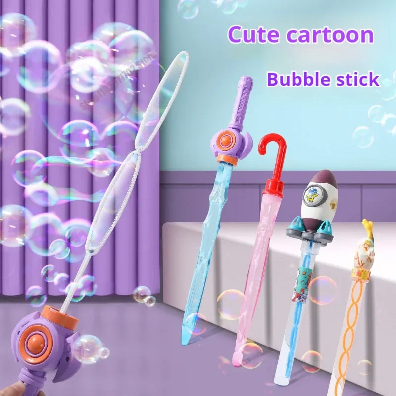 Children's toy bubble stick Western sword outdoor interactive blowing bubble machine Female and boy concentrated liquid bubble w