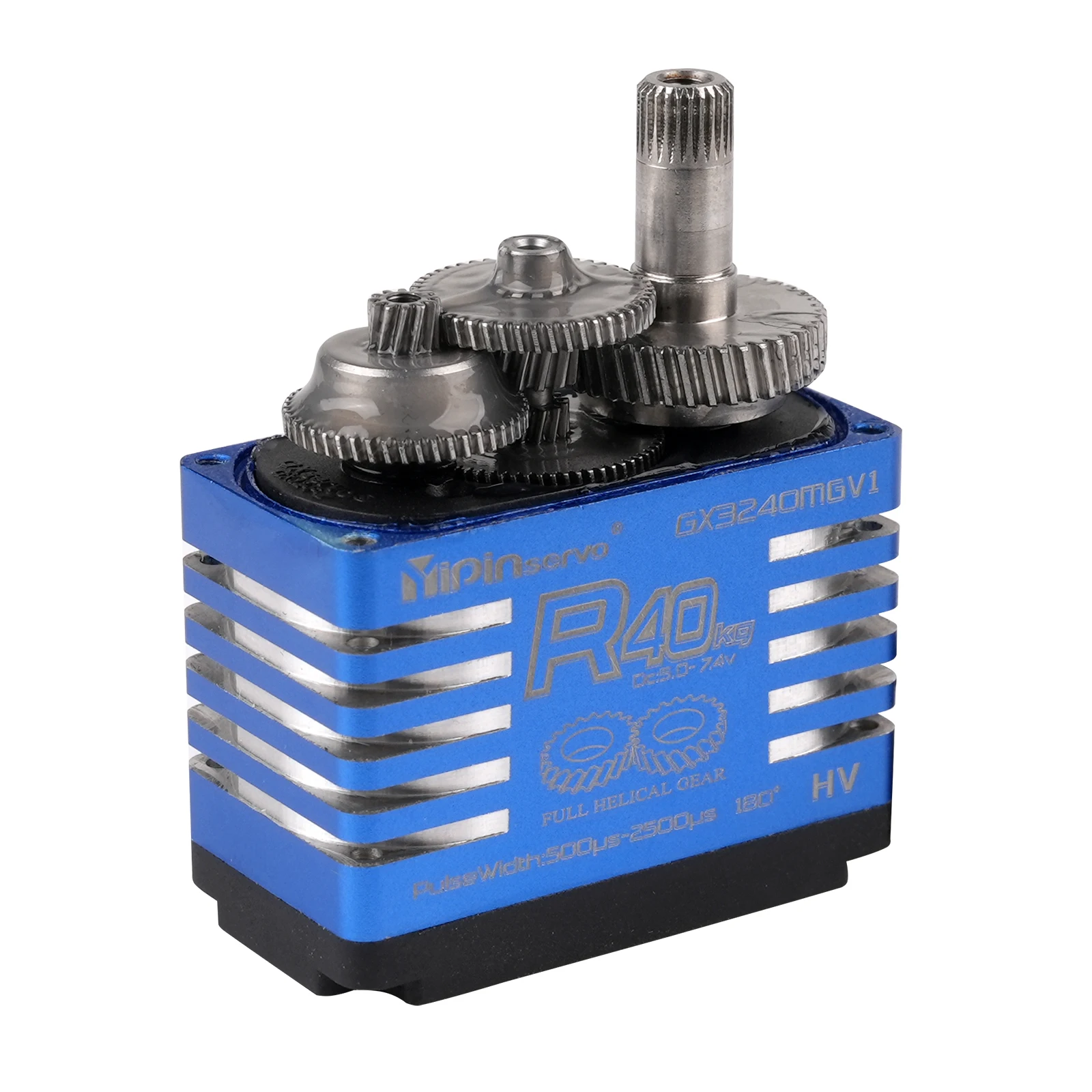 4PCS 40KG High Torque Steel Semi-metal Digital Servo 180/270/357/360 Degree RC Servo Motor for 1:8 1:10 TRX6 Scx10 Crawler