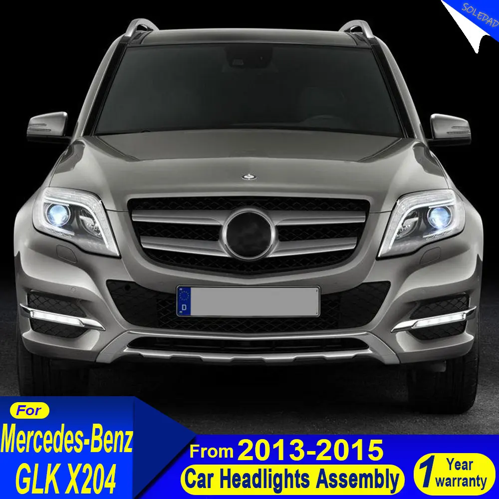 

Автомобильные светодиодные фары для Benz GLK260 2013 2014 2015 X204 Светодиодные фары в сборе Светодиодные DRL Hid Bi Xenon Автоаксессуары