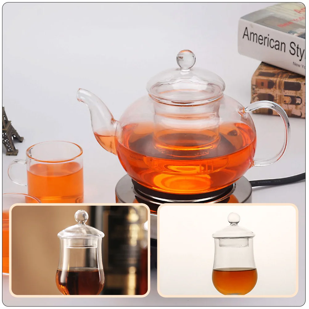 

2Pcs Glass Cup Cover Leakproof Transparent Goblet Lid Creative Home Use Heat Resistant Home Cup Cover Goblet Lid
