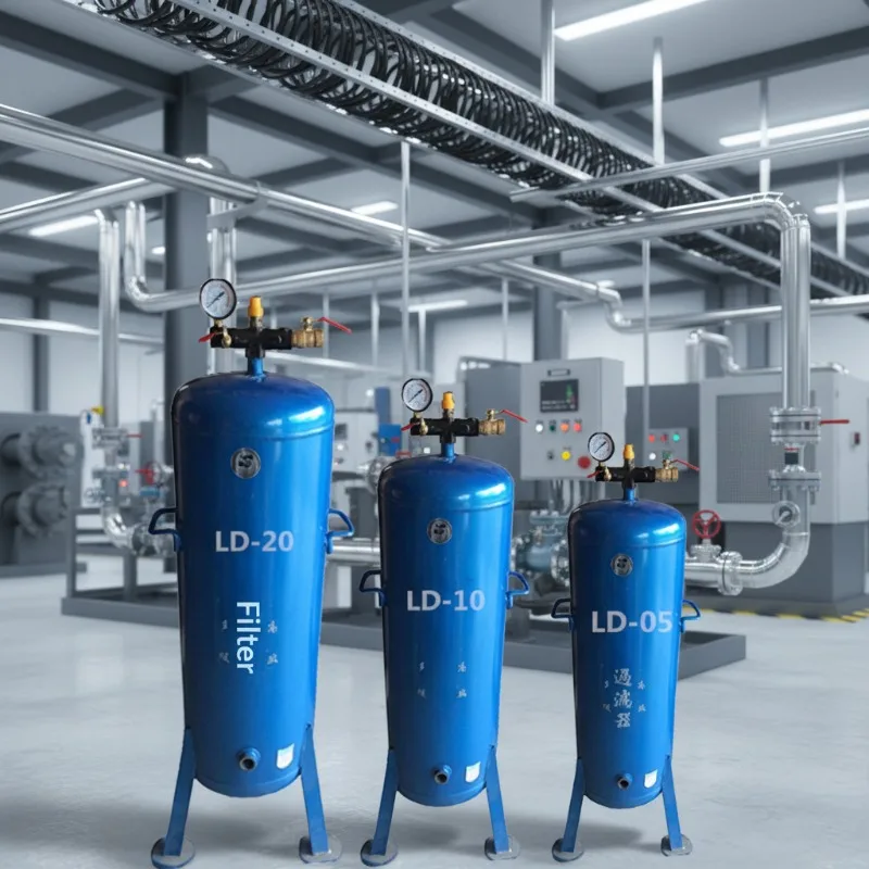 High-efficiency multi-stage oil-water separator LD-10 for air compressor air purification function