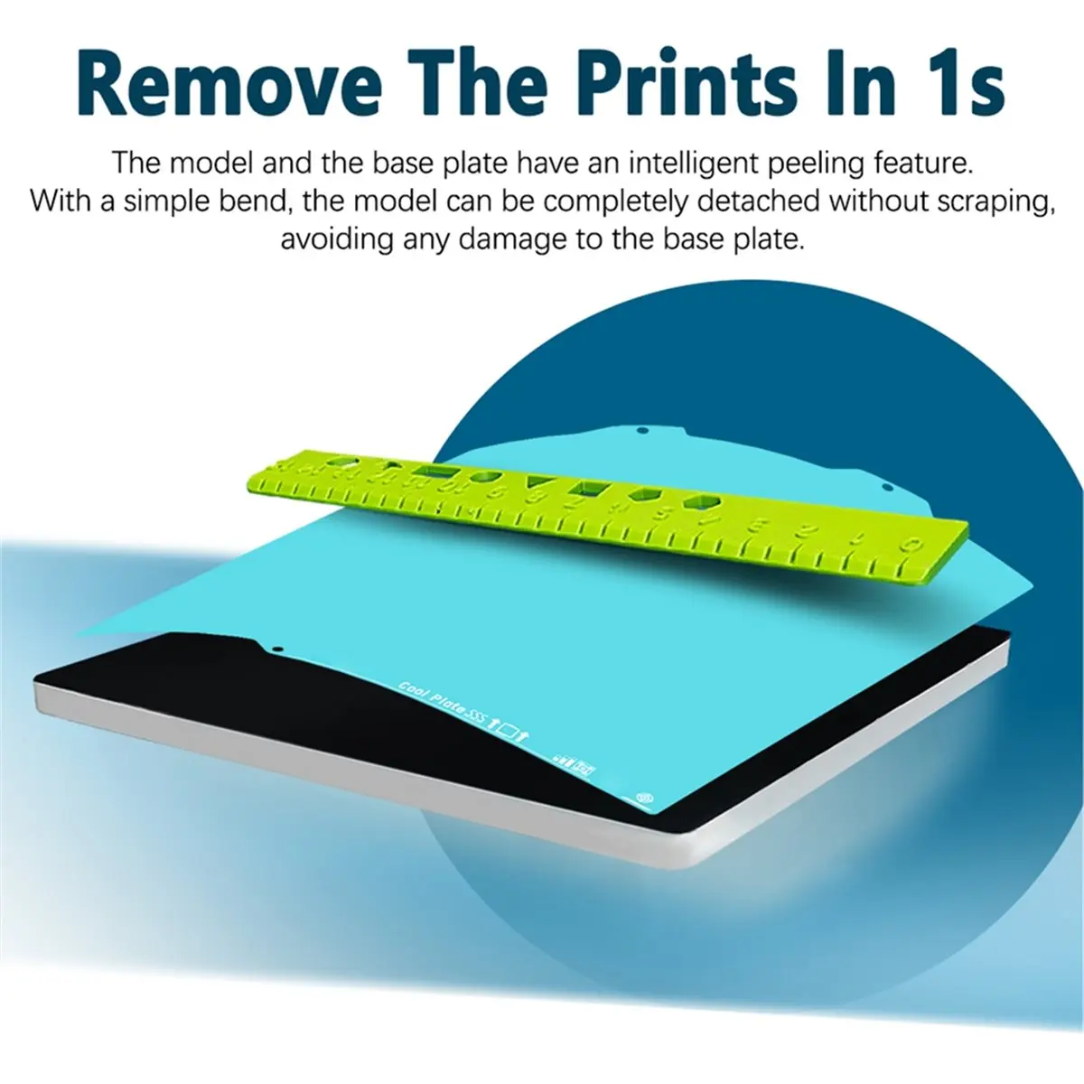 update. For Bambu-Lab A1 Mini 3D Printer Glacier Build Plate Double Sided Textured Spring Steel Plate Cooling Plate