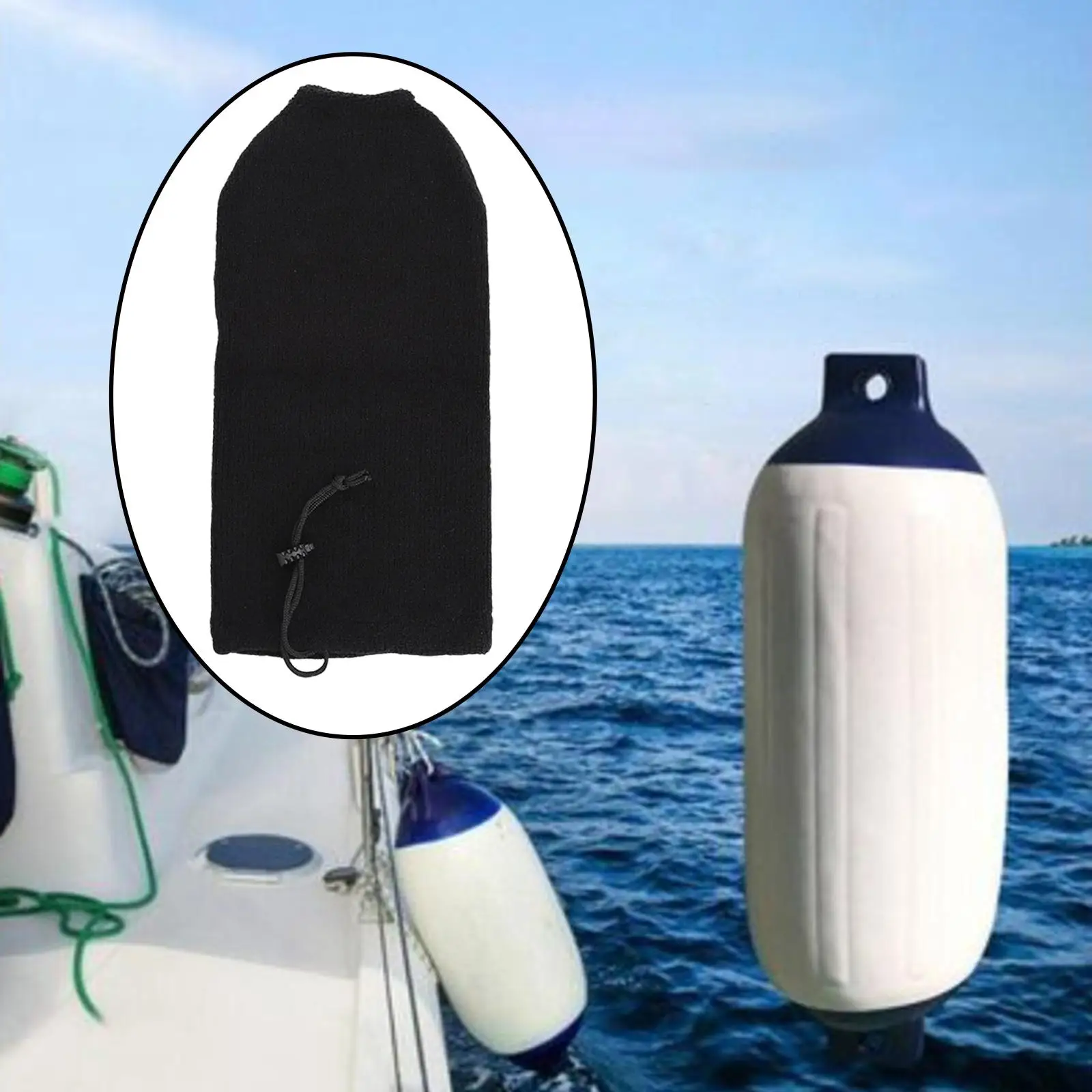 Thickened Boat Fender Cover Protector Acrylic Anti Collision Ball Sleeve Elasticity Protection Marine Bumper Yacht Cover 11x40cm