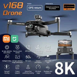 For Xiaomi V168 Drone 8K 5G GPS Professional HD Aerial Photography Dual-Camera Omnidirectional Obstacle Avoidance Drone Original