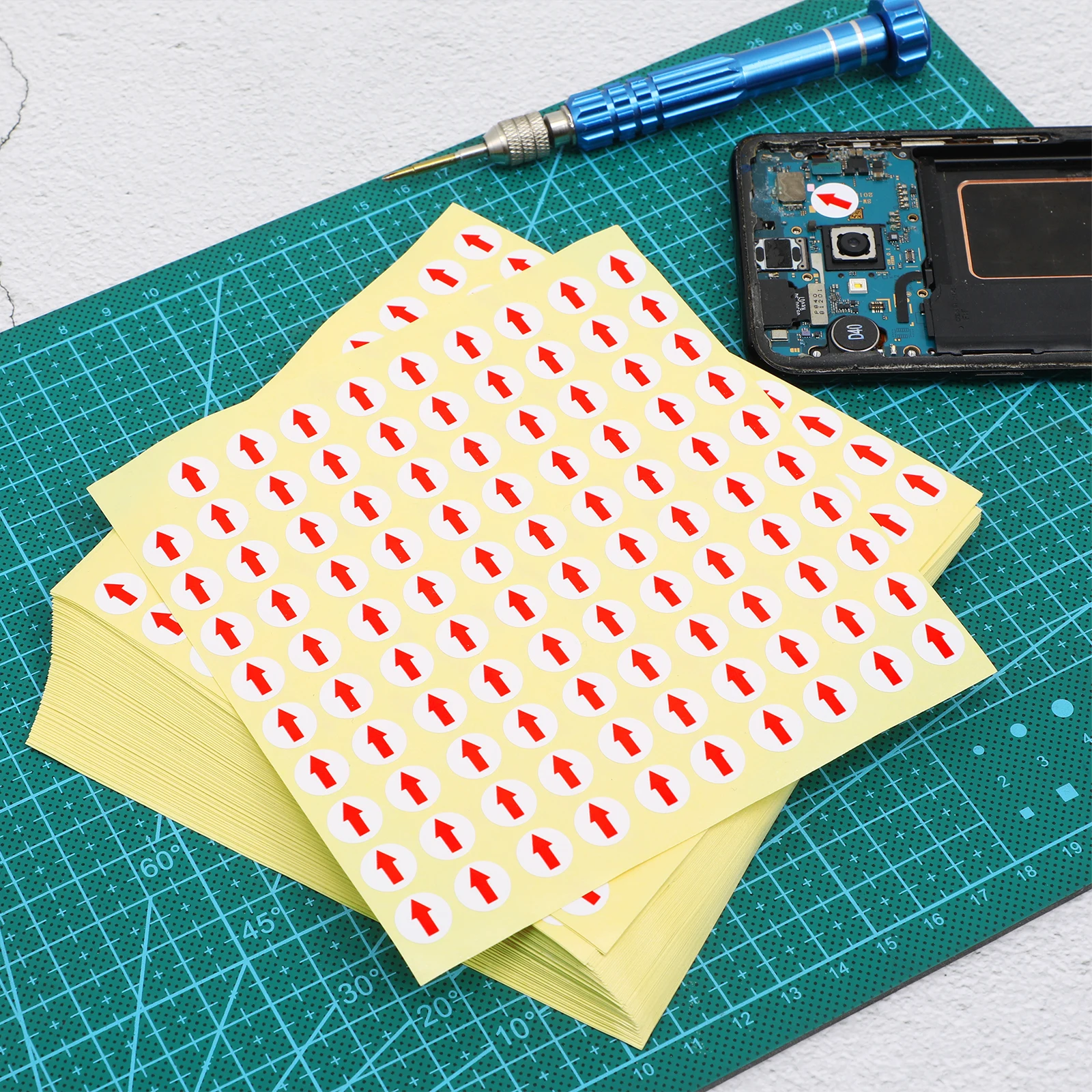 6400pcs for Office Home Factory Defect Marking Adhesive Notes Folder Circle Dot Labels For Goods Tab Stickers