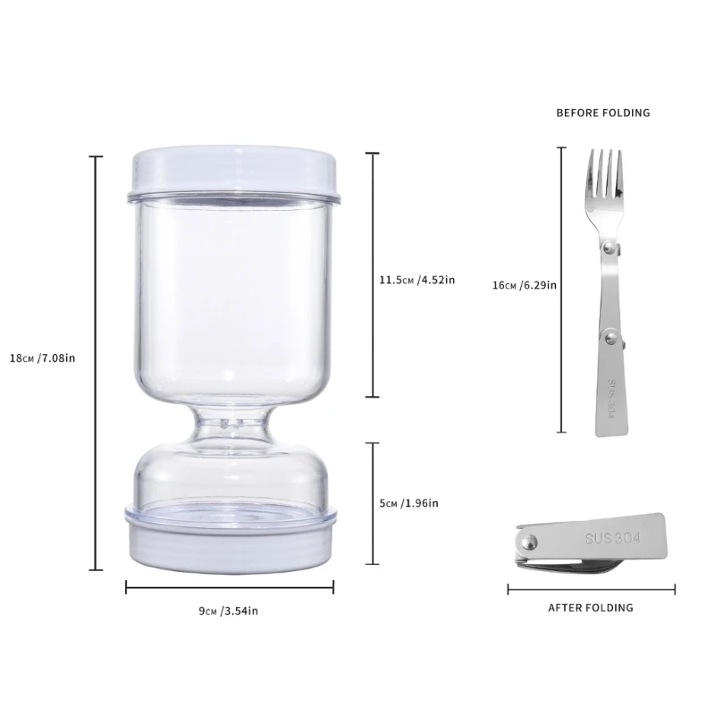 Hourglass Pickles Jar Dry and Wet Dispenser Pickles Hourglass Jar Cucumber Container for Kitchen Juice Separator Dropship