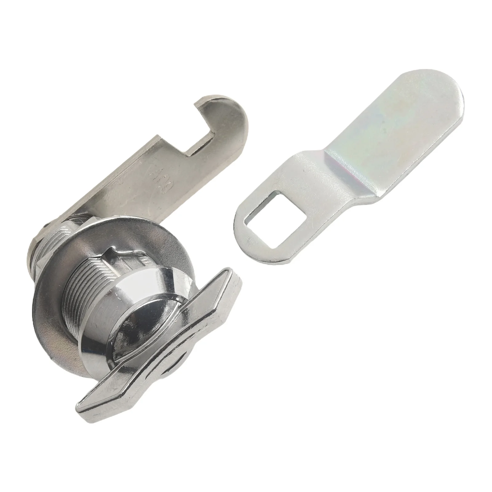 Zatrzask przedziału bagażnika Krzywka drzwi przedziału RV Chromowana Łatwa instalacja Wysoka jakość Praktyczne zastosowanie Bezpieczne