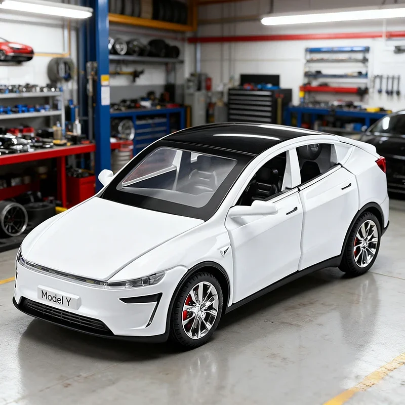 NUOVO MODELLO 1:32 Y MODELY Modello di auto in lega Suono e luce Tirare indietro Giocattolo per bambini da collezione Regalo di compleanno