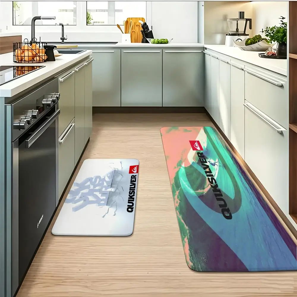 New Art Surfing Q-quiksilverS Floor Mat Flannel Rug, Suitable For The Living Room Or Bathroom; Non-slip And Absorbent.