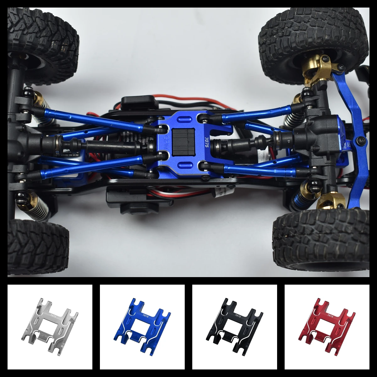 

GPM Alloy 7075 Chassis Skid Plate For TRAXXAS TRX4M Ford Bronco Land Rover