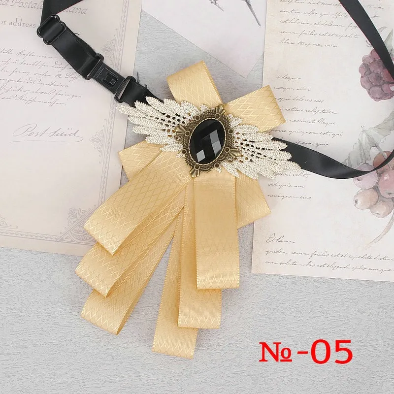 57 farben Wunderschöne Band Bowtie Schwarz Schmuck Metall Männer Hochzeit Party Schmetterling Weibliches Hemd Zubehör Damen Luxus Pin Fliege – Detail 11