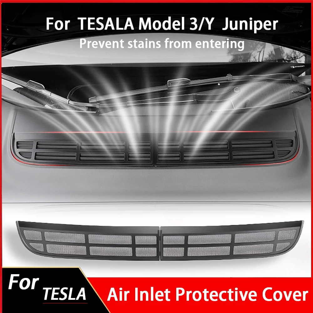 

Защитная решетка воздухозаборника для Tesla Model 3/Y (2019-2026), сетчатые вставки Juniper для переднего воздухозаборника Tesla