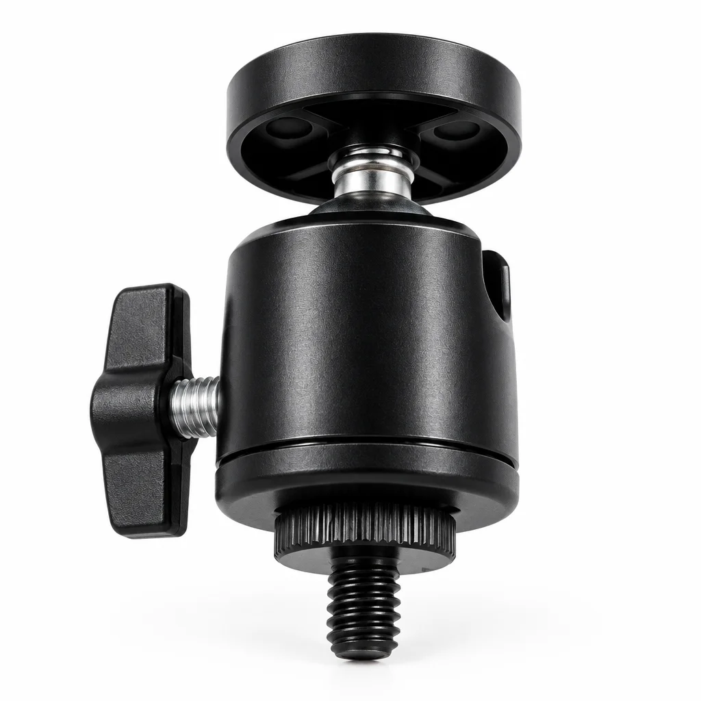 360 Degree Rotatable Ball Head Mount for Camera - Universal Joint Spherical Yaw Pitch Roll Base