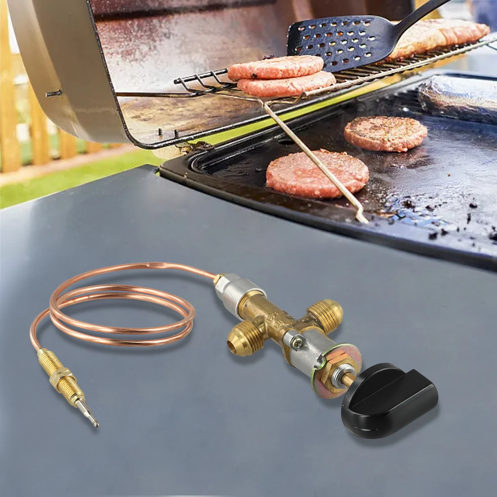 

For Heating Appliances Low Pressure Valve Gas Control Valve Vertical Installation 50000 BTU Maximum Rating For Gas Grills
