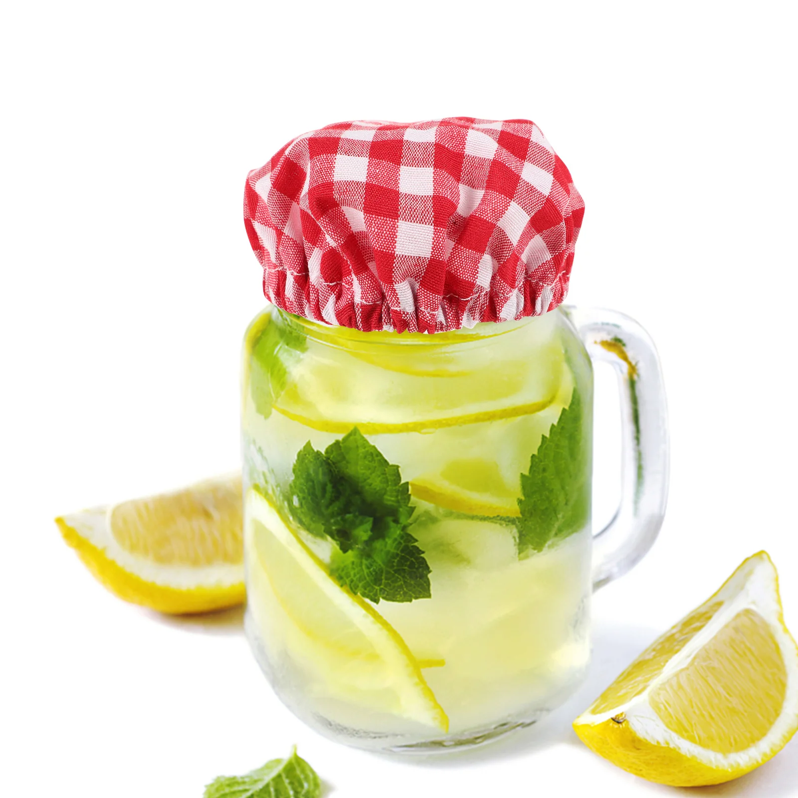 

4pcs Glass Jar Cover Fabric Covers For Sourdough Jars Reusable Stretchy Lid For Fermentation Bowl Covers Unbleached Cotton Cloth