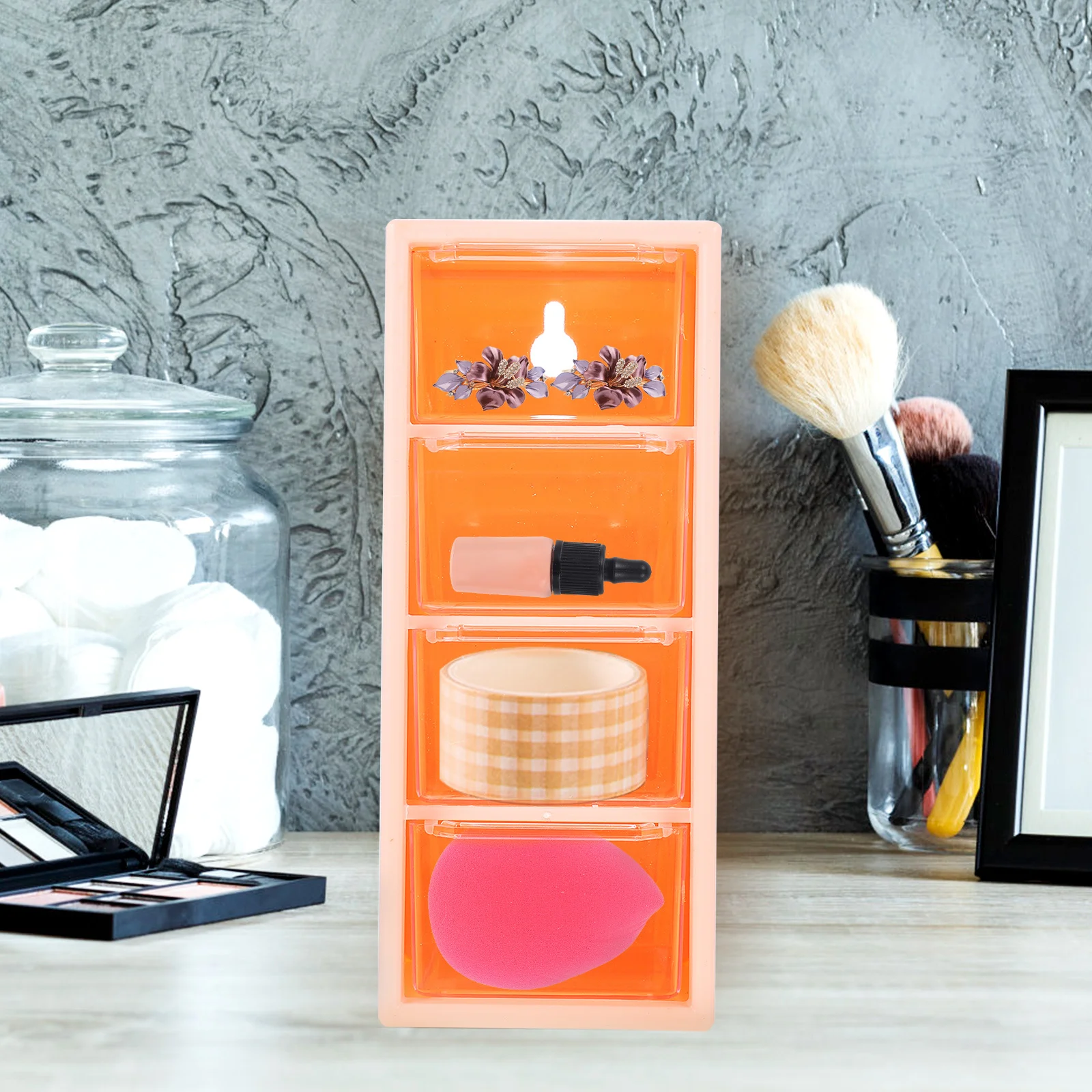 

Multi-Layer Storage Container Drawer Type Organizer Desktop Storage Box Jewelry Holder Home Use