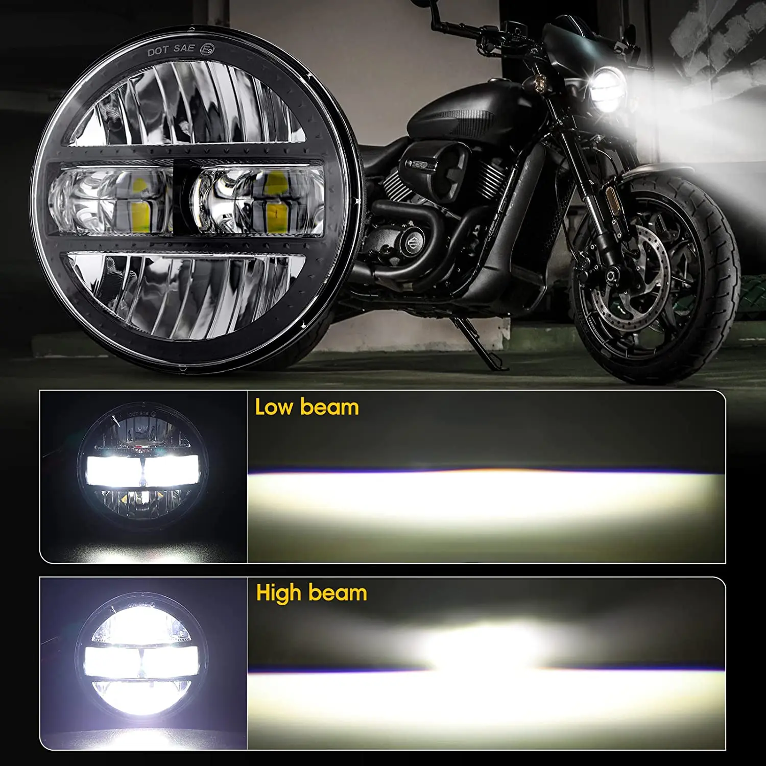 5.75 Inch Motorcycle Led Headlight Projector 5.75\