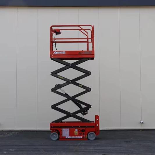 2026 Automatic Skylift Mobile Lifter Platform 6m 8m 10m 12m Scaffolding Hydraulic Hotels Construction 300kg Steel Engine Pump