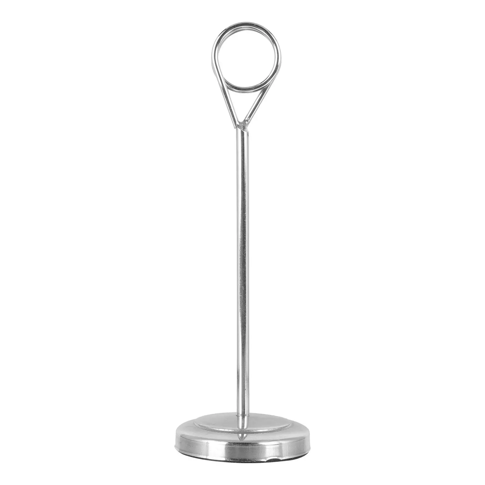 

Stainless Steel Table Cards Holder Menu Signs Stand Display Cards Event Birthday Party Hotel Restaurant Baby