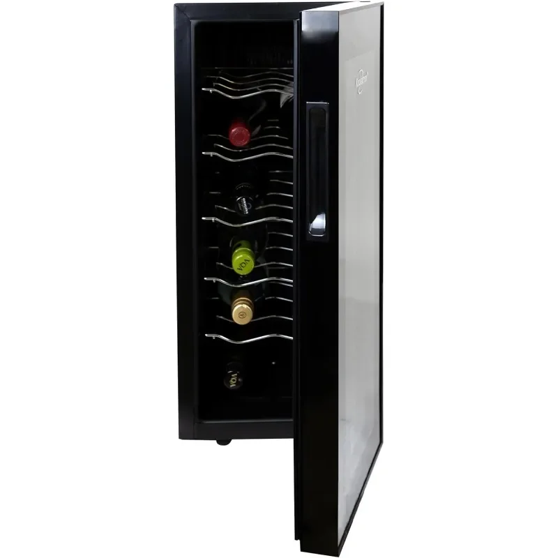 

Koolatron Urban Series 12 Bottle Wine Cooler, Thermoelectric Wine Fridge, 1 cu. ft. Freestanding Wine Refrigerator for Home Bar