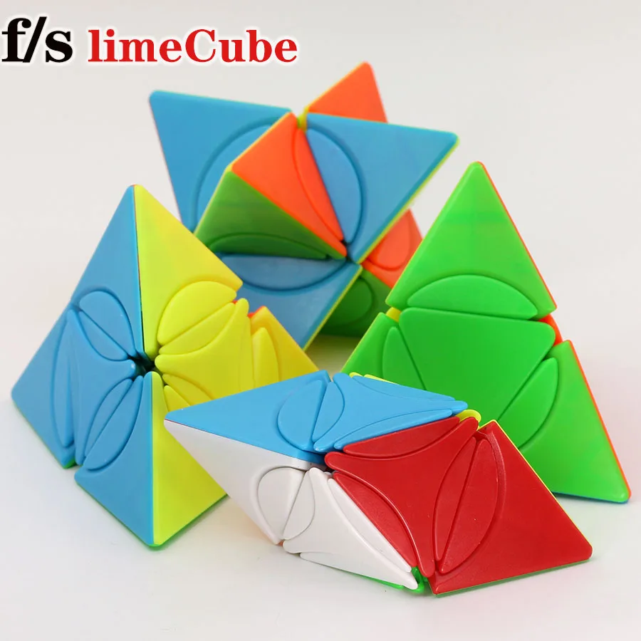 FS limCube Round Series Circle Pyramid Plus 2x2 Magic Cubes FangShi Dino Star Plus LiuSeLingJing II Pyramorphix Magico Cubo Game