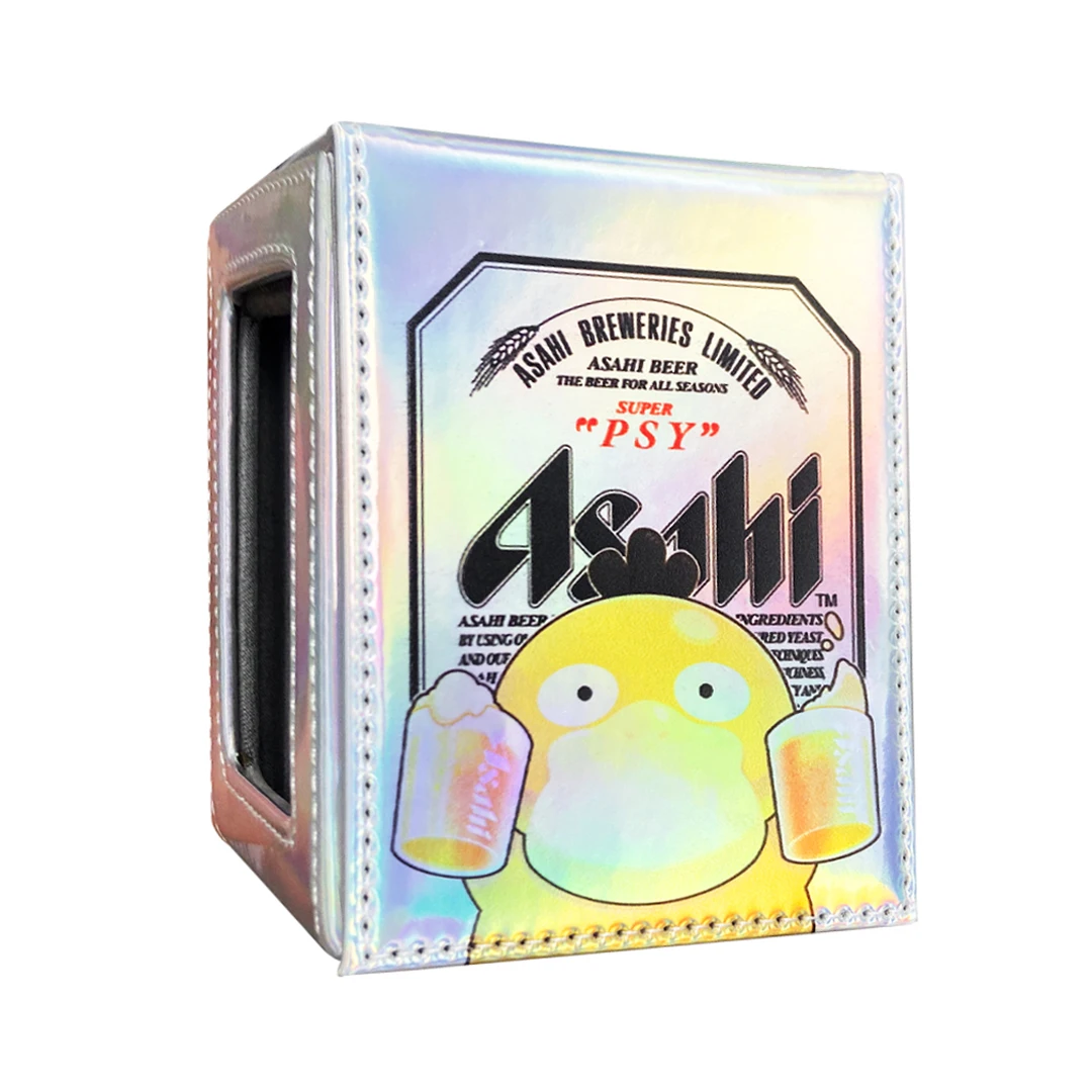 

DIY Pokemon Card Storage Box with Beer Psyduck Window PTCG Deck Box Anime Gift Flip Deck Case
