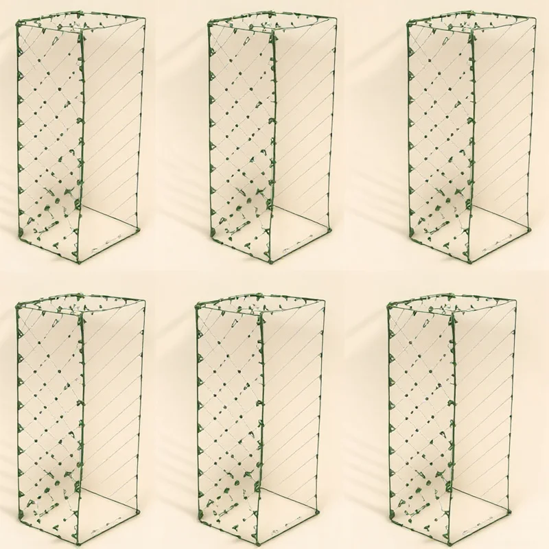 

10Pcs Floral Mud Net Green Flower Basket Stable Lightweight Floral Mud Fixer Wedding Flower Arrangement Supplies