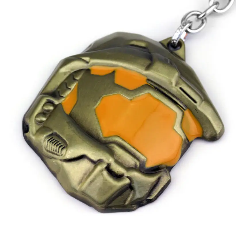 Halo Spartan Assault Mask Keychain Mask Car Keyring Ornaments Decoration Accessories For fans Gift