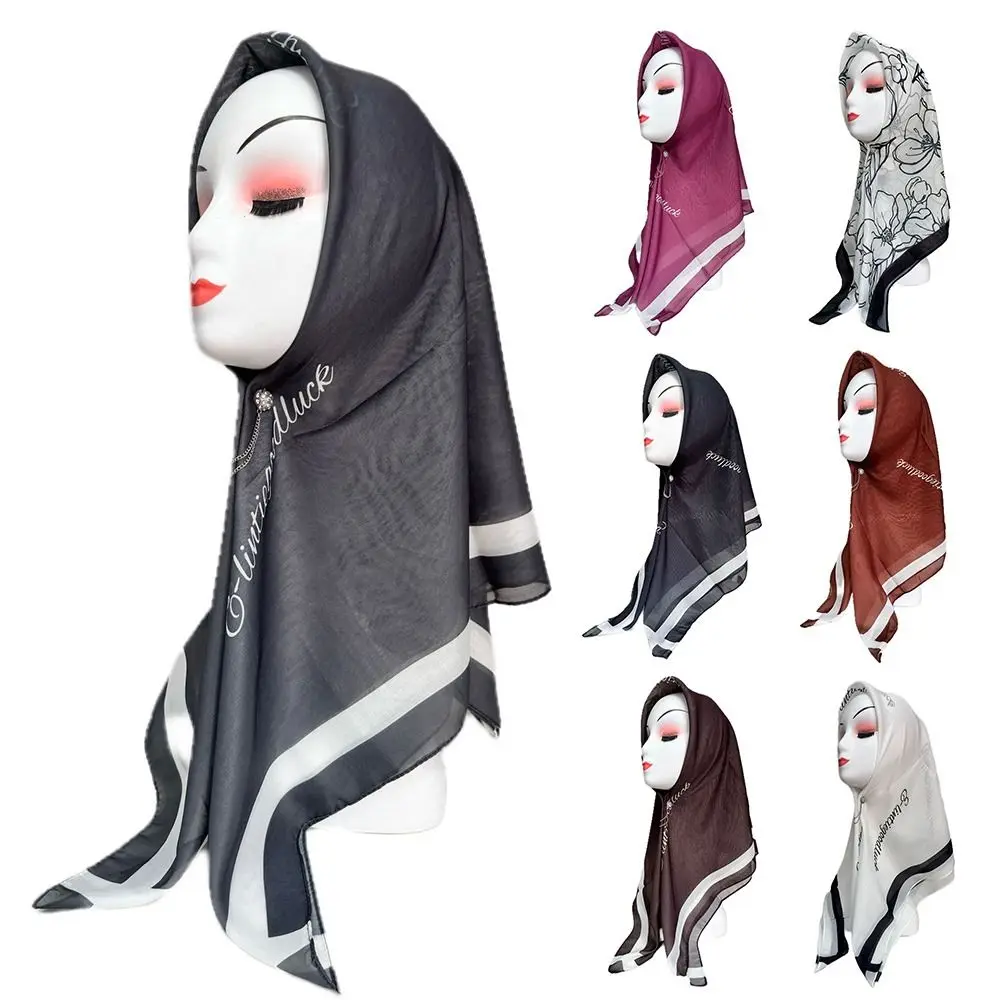 2-6 Years Old Sun Protection Islamic Underscarf Rose Flower Soft Hijabs Cap Beautiful Breathable Head Scarves for Men Women