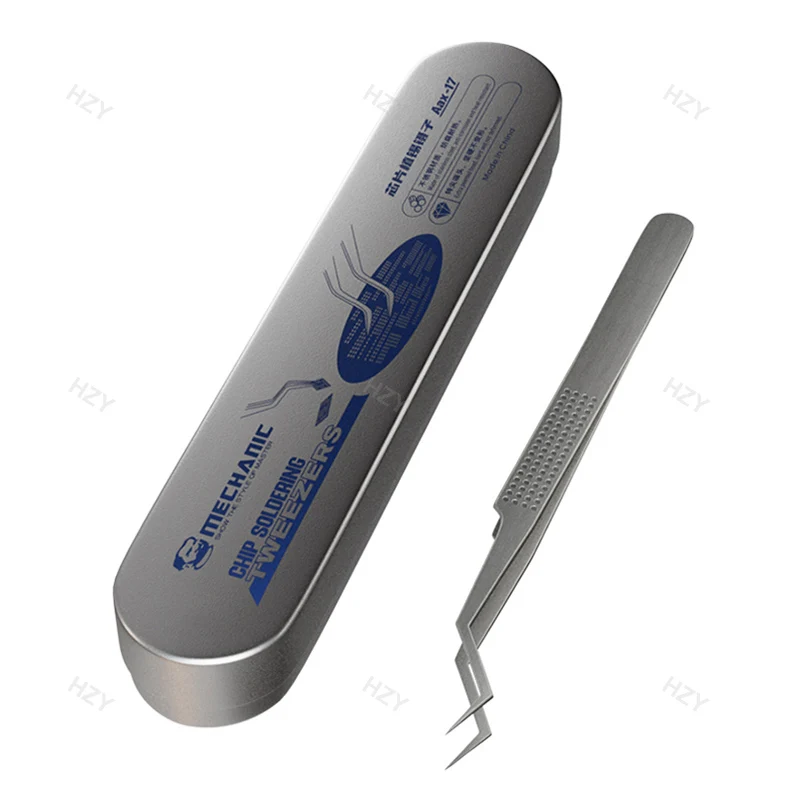 MECHANIC Aax-17 Tin Positioning Tweezers for Precise Clamping of Tin Wire, Non-slip and Wear-resistant, Made of Stainless Steel