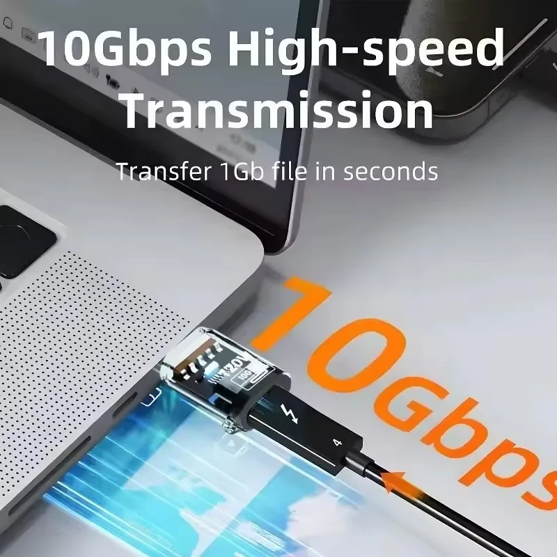 120W USB C OTG Adapter USB To Type C Data Transfer Charging Adapter 10Gbps USB Female To Type C Male Connector for iPhone 17 16