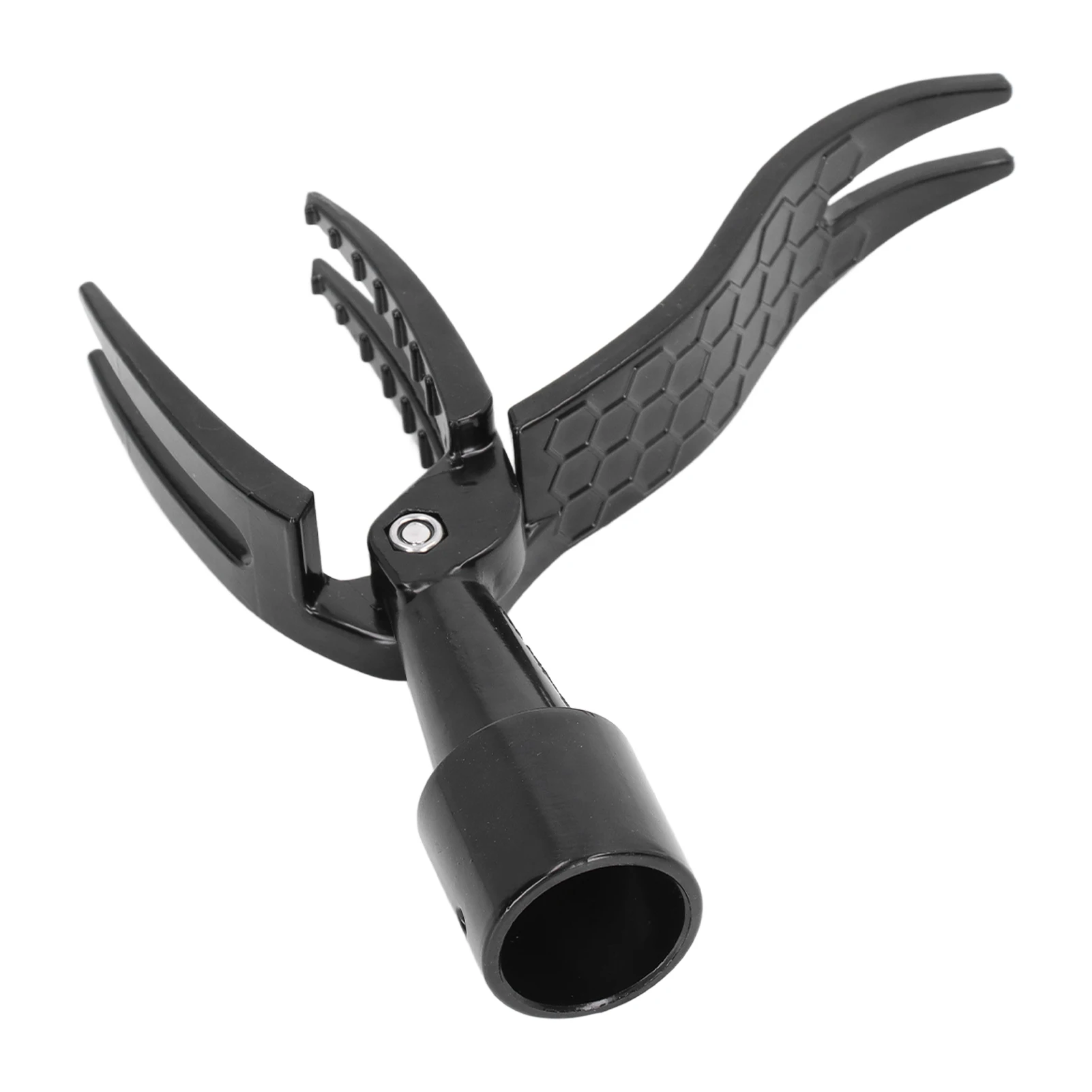 Stand Up Weed Puller 4 Claw Weed Picker Portable Aluminum Alloy Black Stand Up Weed Puller Tool Non Slip Weeding Head Tool