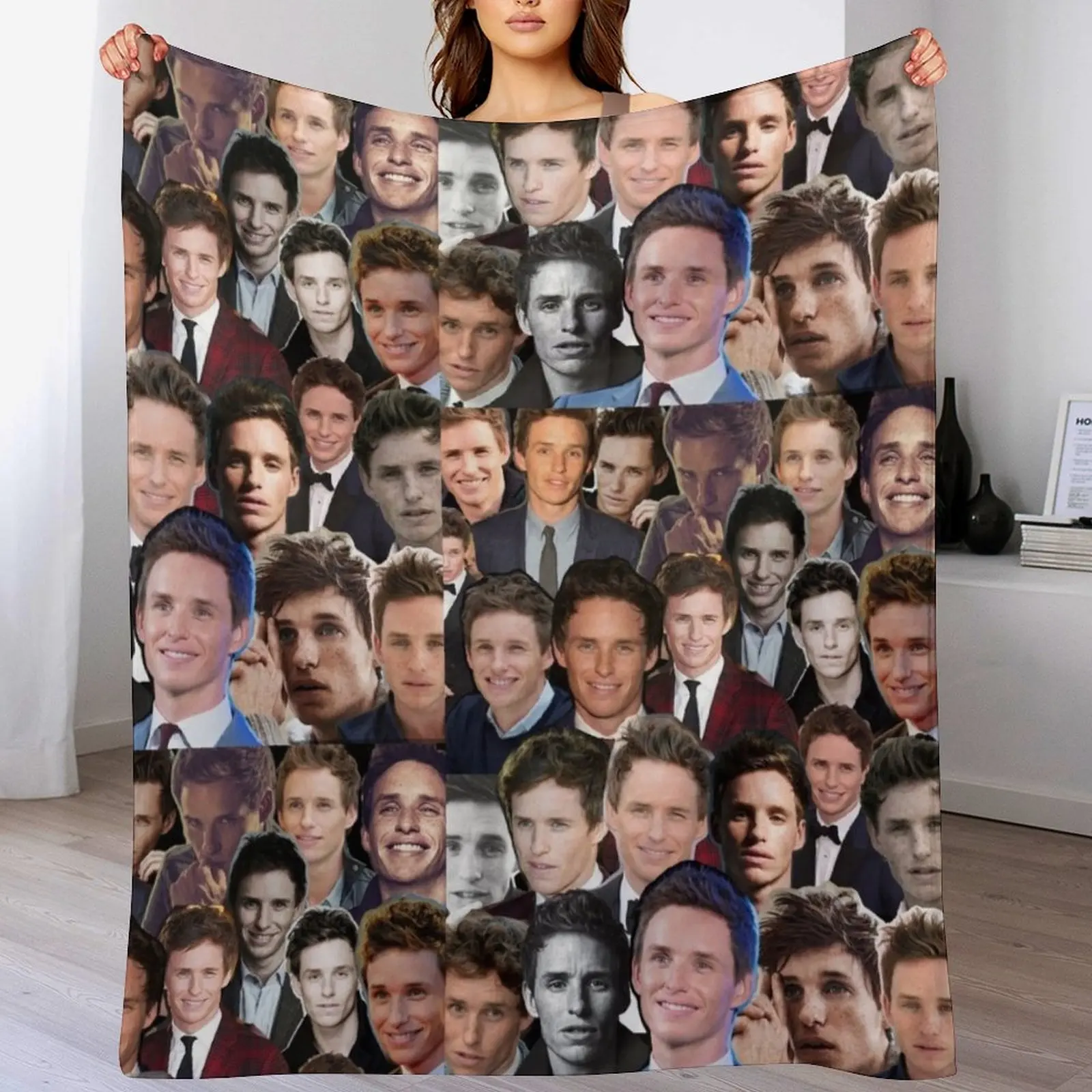 Eddie Redmayne Collage Throw Blanket for babies Flannels Blankets