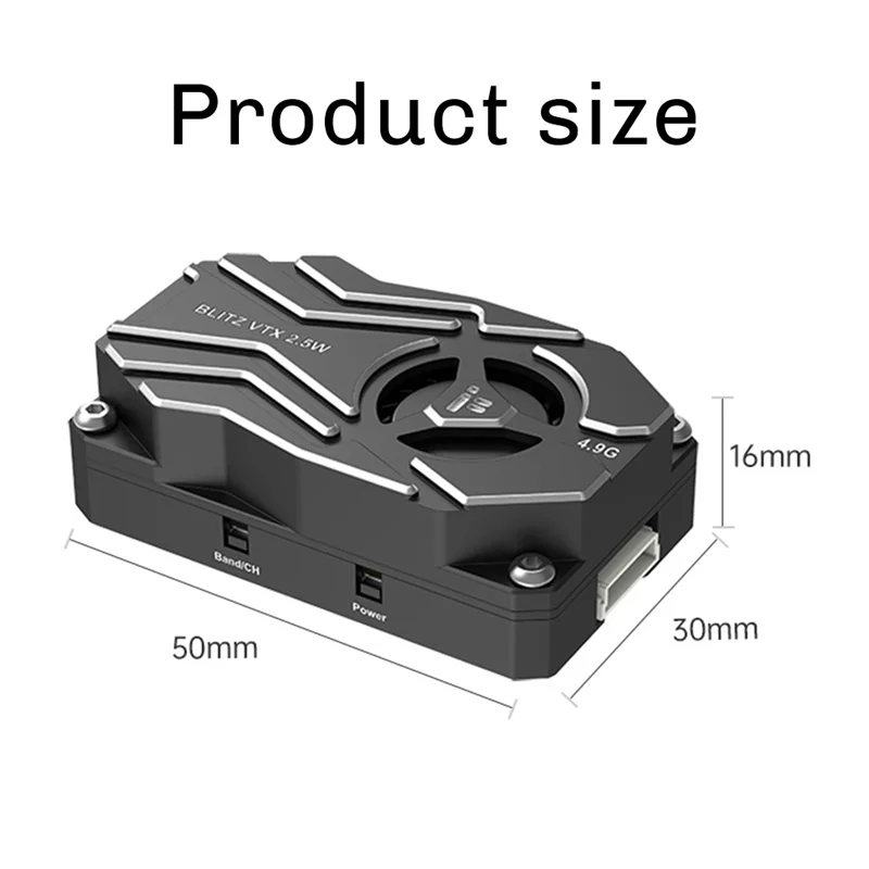 AS96-BLITZ Whoop 4.9G 2.5W VTX MMCX 인터페이스가 있는 내장 마이크 FPV 교체 액세서리용 25.5X25.5Mm 장착 패턴