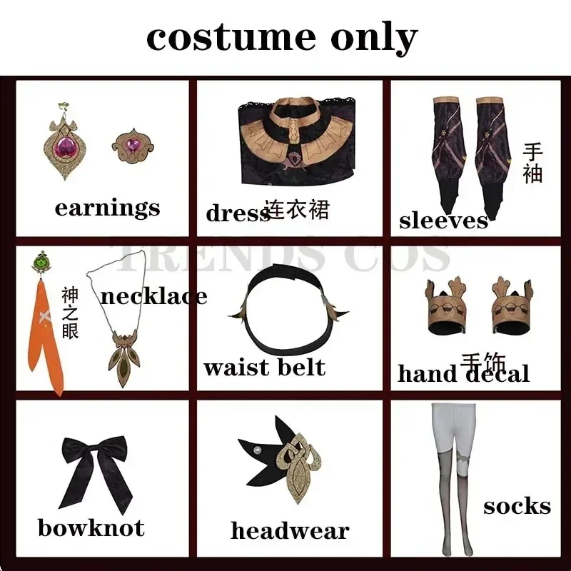 Tessuto Jacquard Collei Sumeru Dendro Avidya Forest Ranger Trainee Costume Cosplay Comics Collei Parrucca