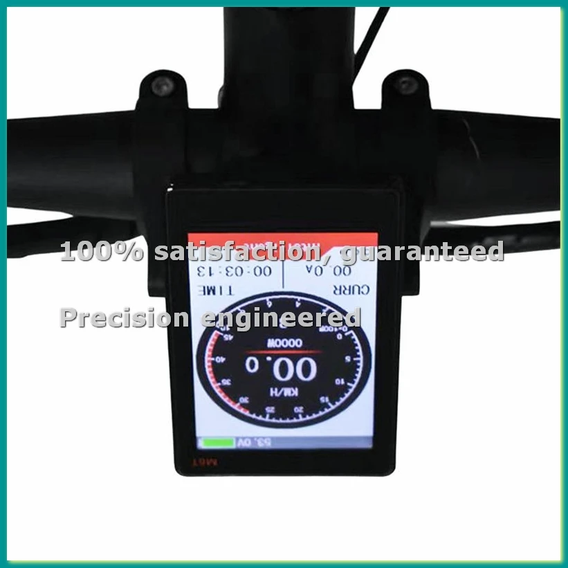 M6T Electric Bike LCD Display Meter 24V 36V 48V 60V Universal E Scooter LCD Panel Color Screen with USB for E-Bike(6PIN)-TCES