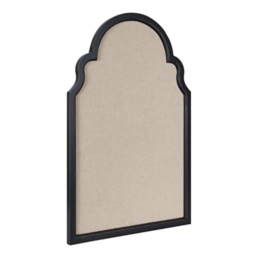 

Декоративная доска для заметок Hogan Farmhouse Framed Arch с тканевой поверхностью; 24 x 36; черная; Декоративная доска для объявлений с марокканской аркой и льняной тканевой поверхностью.