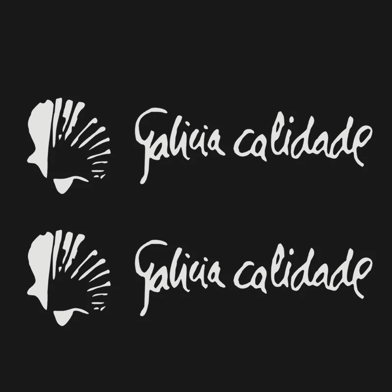 2xPersonalized Stickers Sticker Galicia Calidade Car and Motorcycle Body Exterior Pegatina Waterproof Car Styling Vinyl,15cm*5cm