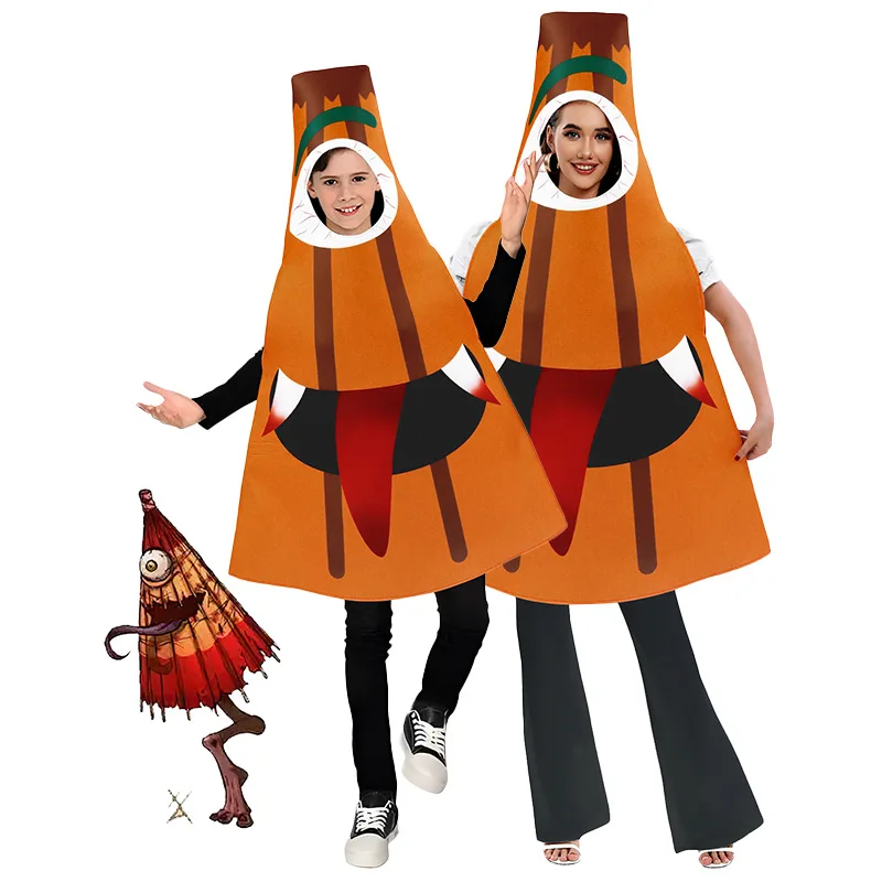 

Zawaland Children Cosplay Monster Umbrella Costume Sponge Printed Clothing Adult Halloween Party Funny Costume Stage Show