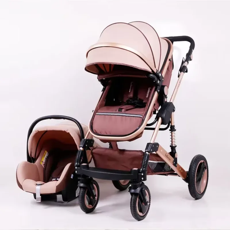 Wholesale baby stroller folding portable classic baby pram with big wheels