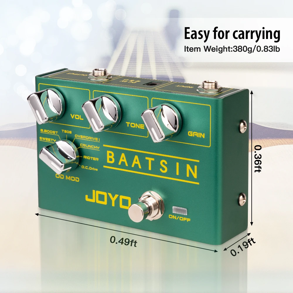 Guitar Pedal R-11 BAATSIN Classic Overdrive Pedal 8 Different OD/DS Distortion Effect Pure Analog Circuit Guitar Parts view 4