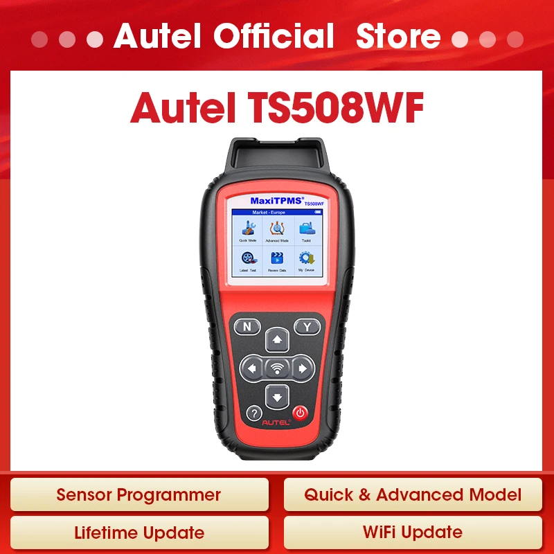 Autel MaxiTPMS TS508WF TPMS Tool Newest TPMS Relearn Reset Tools MX-Sensor Programmer Free Update PK TS508