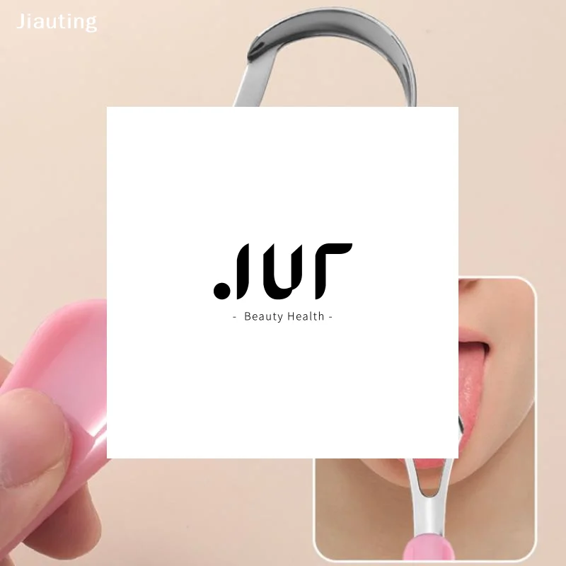 منظف مكشطة اللسان للأطفال البالغين، 2 في 1 فرشاة لسان من السيليكون وكاشطات لسان من الفولاذ المقاوم للصدأ للأسنان منعشة #1