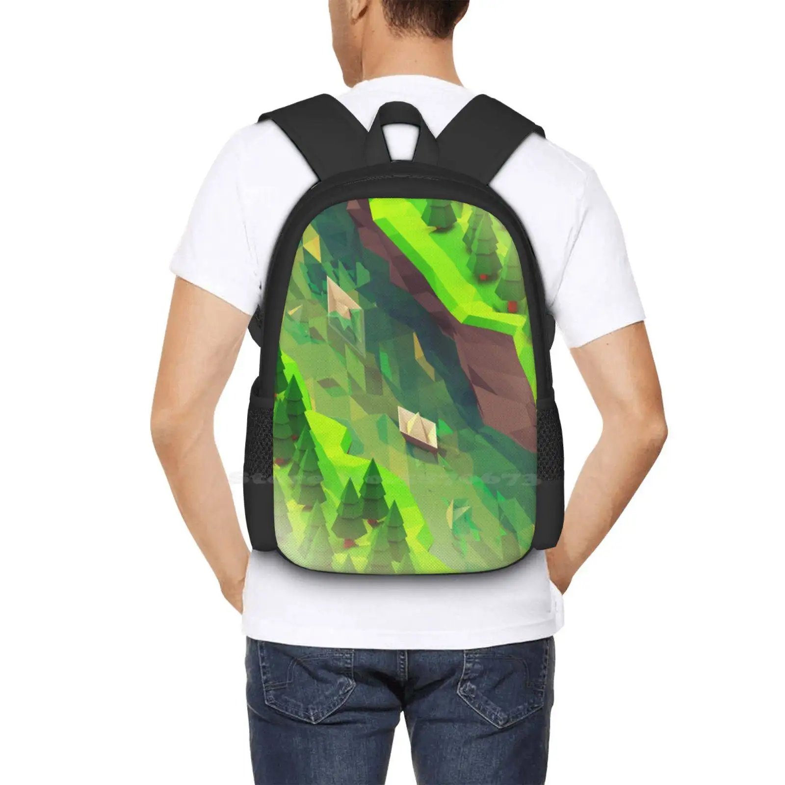 The Way School Bags Travel Laptop Backpack 3D Blender Paper Boat Render Low Poly The Way River Strongrer Stay Strong Hard Work