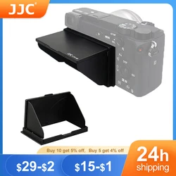 JJC Camera osłona LCD osłona przeciwsłoneczna osłona przeciwsłoneczna osłona przeciwsłoneczna dla Sony A6400 A6100 A6600 A6000 A6300 A6500 akcesoria do kamer