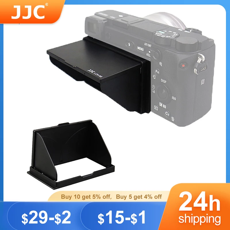Osłona przeciwsłoneczna JJC Camera LCD Osłona przeciwsłoneczna do aparatu Sony A6400 A6100 A6600 A6000 A6300 A6500 Akcesoria