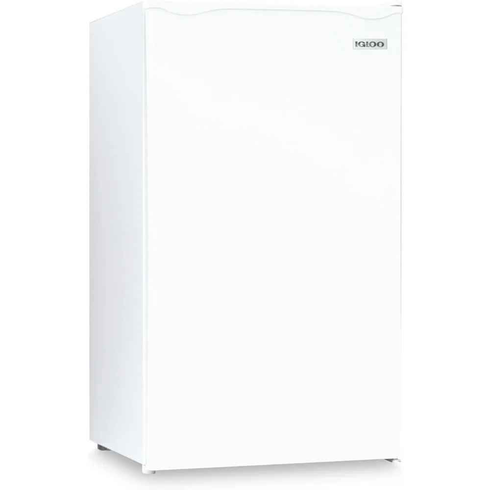 

3.2 Cu.Ft. Single Door Compact Refrigerator with Freezer - Slide Out Glass Shelf, Perfect for Homes, Offices, Dorms - White